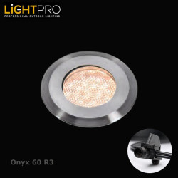Lightpro Outdoor Garden Lighting Professional 12V Onyx 60 R3 IP67 Deck Light