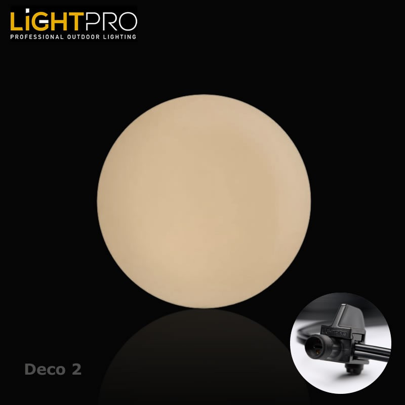 Lightpro Garden Lighting UK Outdoor Lights Low Voltage Deco 2 3W IP44 Round Light. 1