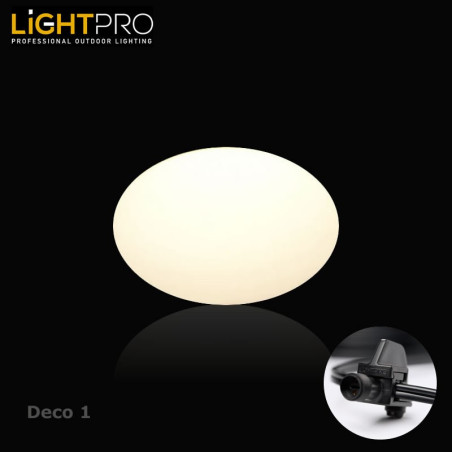 Lightpro Garden Lighting UK Outdoor Lights Low Voltage Deco 1 2W IP44 Oval Light. 1