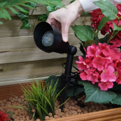 Techmar Garden Lighting UK Outdoor Lights Low Voltage Focus Verona 12V Plug & Play Garden Spotlights Bundle - 3 Light Kit. 3