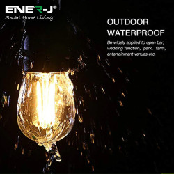 Garden Lighting UK Outdoor Lights Ener-J LED Filament Festoon Lighting Kit - 240 Volt. 9
