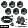 Techmar Garden Lighting UK Outdoor Lights Low Voltage Deimos Garden Outdoor Wall Light Bundle - 6 Light Kit. 1