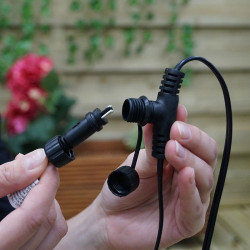Techmar Garden Lighting UK Outdoor Lights Low Voltage 15m Main Cable SPT-1 With 6 Connectors 3