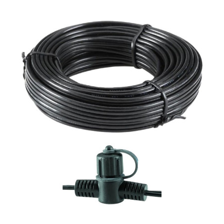 Techmar Garden Lighting UK Outdoor Lights Low Voltage 25m Main Cable SPT-1 With 10 Connectors 1