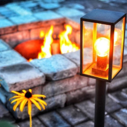 Garden Lighting UK Outdoor Lights Low Voltage DIY Limosa 90 12V 4W LED Filament Outdoor Post Light 3