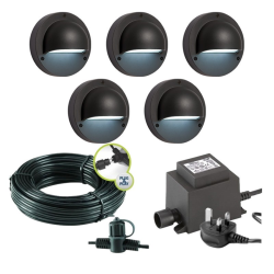 Techmar Garden Lighting UK Outdoor Lights Low Voltage Deimos Garden Outdoor Wall Light Bundle - 5 Light Kit. 2