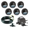 Techmar Garden Lighting UK Outdoor Lights Low Voltage Deimos Garden Outdoor Wall Light Bundle - 6 Light Kit. 2