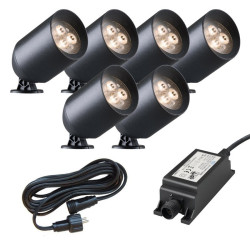 Low voltage garden lighting Ludeco Stig 6 light bundle. (1)