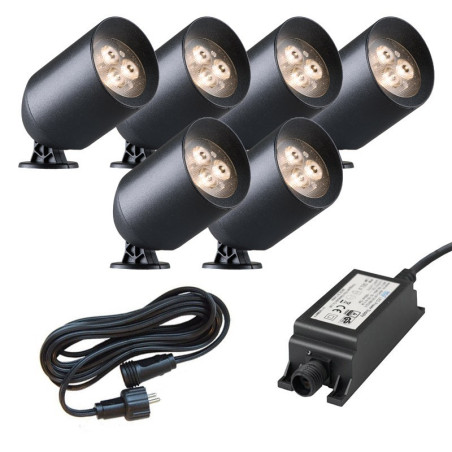 Low voltage garden lighting Ludeco Stig 6 light bundle. (1)