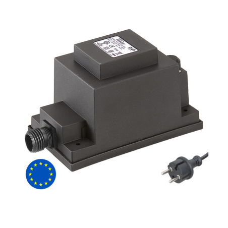 Techmar Garden Lighting UK Outdoor Lights Low Voltage DIY 12V 60W UK Outdoor Transformer - EU Version