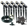 Techmar Alder 12V Plug & Play LED Garden Lights Bundle - 10 Light Kit