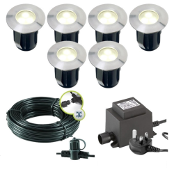 Techmar Garden Lighting UK Outdoor Lights Low Voltage Alpha 12V Plug & Play Garden Deck Light Bundle - 6 Light Kit. 5
