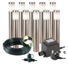 Techmar Garden Lighting UK Outdoor Lights Low Voltage Albus 12V Plug & Play Garden Lights Bundle - 10 Light Kit. 3
