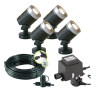 Techmar Arcus 12V Plug & Play Garden Spotlight Bundle - 4 Light Kit