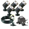 Techmar Arcus 12V Plug & Play Garden Spotlight Bundle - 5 Light Kit