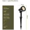 Ludeco Lighting 12Volt Cas Garden Spotlight Spec