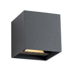 Techmar Outdoor Garden Lighting UK Mauri 12V 6W LED Anthracite Up / Down Adjustable Outdoor Wall Light