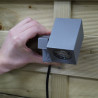 Techmar Outdoor Garden Lighting UK Nano 12V 2W LED Silver Outdoor Wall Spotlight 4