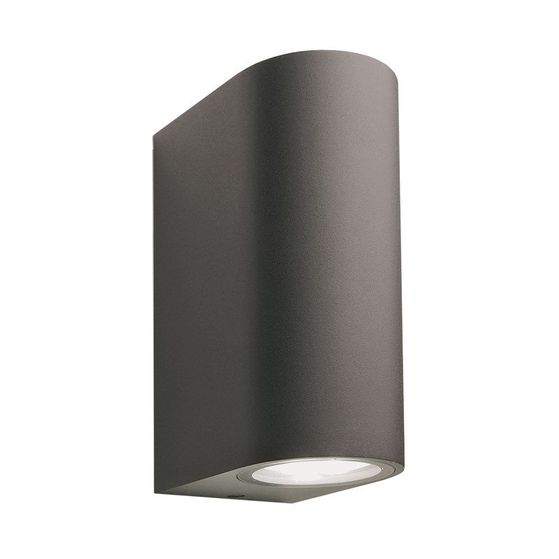 Techmar Outdoor Garden Lighting UK Sibus 12V 8W LED Anthacite Up / Down Outdoor Wall Light